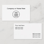 Eenvoudige Business Logo Online Business Card-sjab Visitekaartje (Voorkant / Achterkant)