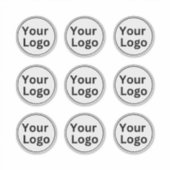 Eenvoudige Business Logo op maat gesneden vinyl St Sticker (Voorkant)