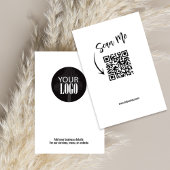 Eenvoudige Business Logo QR Code Minimalist Visitekaartje