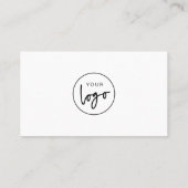 Eenvoudige Business Logo Raffle Enter om te winnen Plaatskaartje (Achterkant)