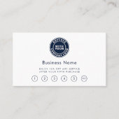 Eenvoudige Business Logo schoonheidsspeciaalzaak Klantenkaartje (Voorkant)