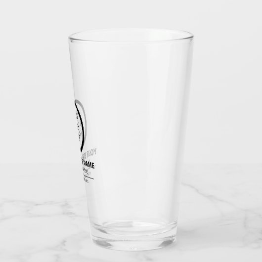 Eenvoudige Business Promotie Custom Logo Pint Glas (Links)