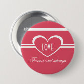 Eenvoudige Button haren, donkerroze (Voorkant /achterkant)