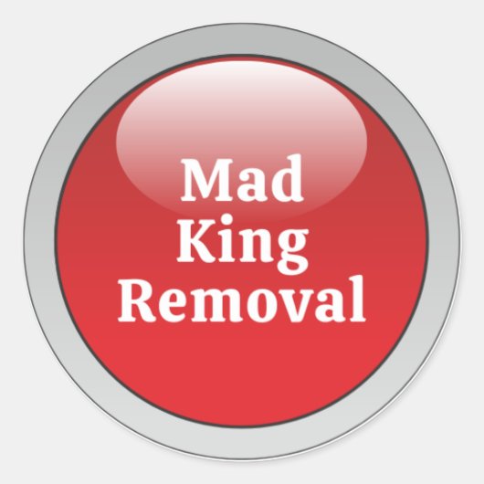 Eenvoudige Button Ronde Sticker (Voorkant)