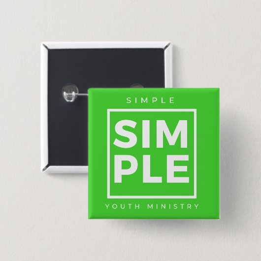 Eenvoudige Button van het jeugdministerie (Voorkant /achterkant)