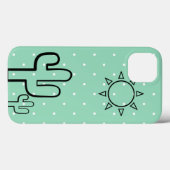 Eenvoudige Cactus Mintgroene Stippen Zomer Iphone Case-Mate iPhone Case (Achterkant (horizontaal))