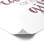 Eenvoudige cadeautafel | Mauve Pink elk feestevene Poster (Hoek)