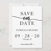 Eenvoudige calligrafie-verbinding bespaart de datu kaart (Voorkant)