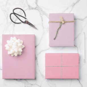 Eenvoudige Cameo Queen Sakura Roze Tinten 3 Tones Inpakpapier Vel