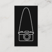 Eenvoudige camera minimale grillige fotografie visitekaartje (Voorkant)