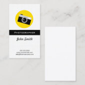 Eenvoudige camerapictofotograaf visitekaartje (Voorkant / Achterkant)