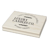 Eenvoudige Candle Small Business Logo, Aangepaste  Rubberstempel (Stempel)