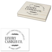Eenvoudige Candle Small Business Logo, Aangepaste  Rubberstempel (Gestempeld)