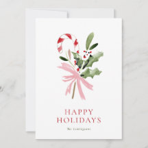 Eenvoudige Candy Cane Hulst & Boog Geen Foto