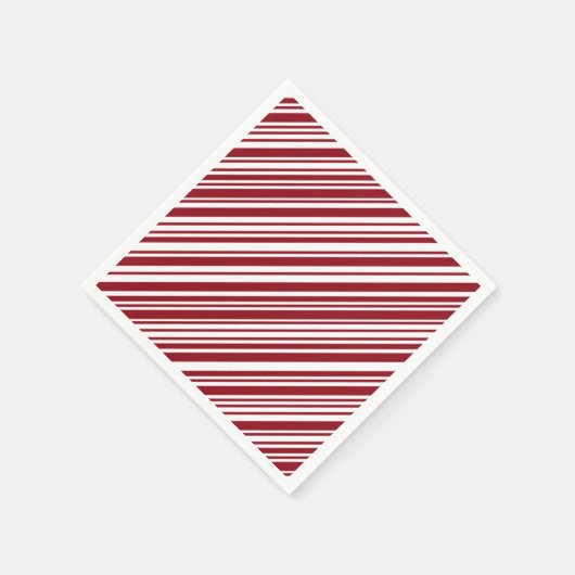 Eenvoudige Candy Cane Stripe Servet (Hoek)