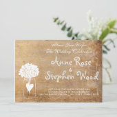 Eenvoudige Canvas Mason Jar bruiloft uitnodiging (Staand voorkant)