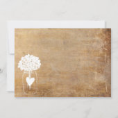 Eenvoudige Canvas Mason Jar bruiloft uitnodiging (Achterkant)