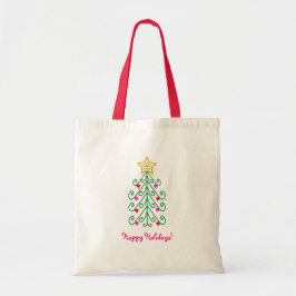 Eenvoudige Canvas tas voor kerstversiering van boo
