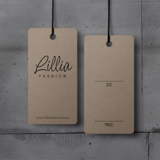 Eenvoudige Cardboard Kleding Hanging Display Prijs Visitekaartje