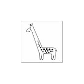 Eenvoudige Cartoon Giraffe Rubberstempel (Afrduk)