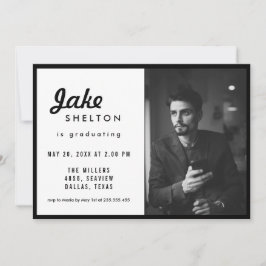 Eenvoudige Casual Afstuderen foto Kaart
