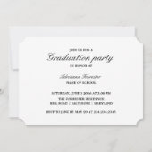 Eenvoudige Casual Afstuderen foto Kaart (Achterkant)