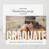 Eenvoudige Casual Afstuderen grafische foto Kaart (Voorkant / Achterkant)