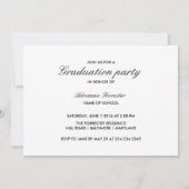 Eenvoudige Casual grafische Afstuderen fotoklasse  Kaart (Achterkant)