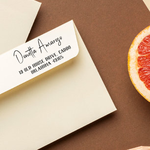 Eenvoudige Casual minimalistische naam voor kallig Rubberstempel