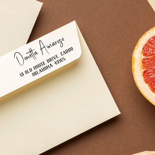 Eenvoudige Casual minimalistische naam voor kallig Rubberstempel