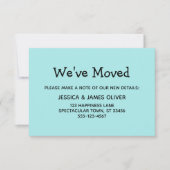 Eenvoudige, Casual, Turquoise "We hebben ons verpl RSVP Kaartje (Voorkant)