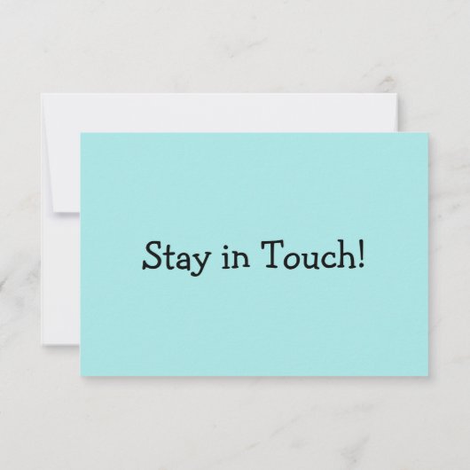 Eenvoudige, Casual, Turquoise "We hebben ons verpl RSVP Kaartje (Achterkant)