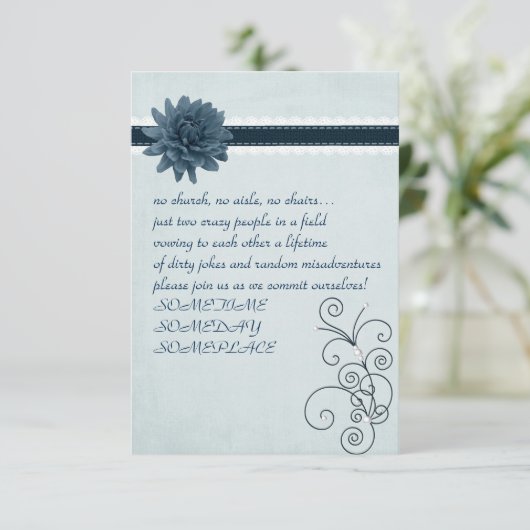 Eenvoudige Casual uitnodiging (Staand voorkant)