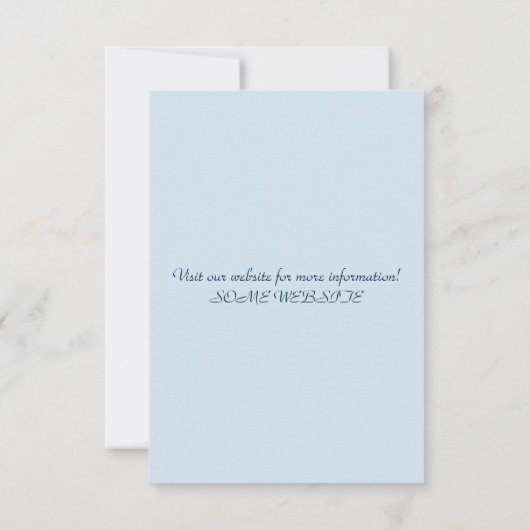 Eenvoudige Casual uitnodiging (Achterkant)