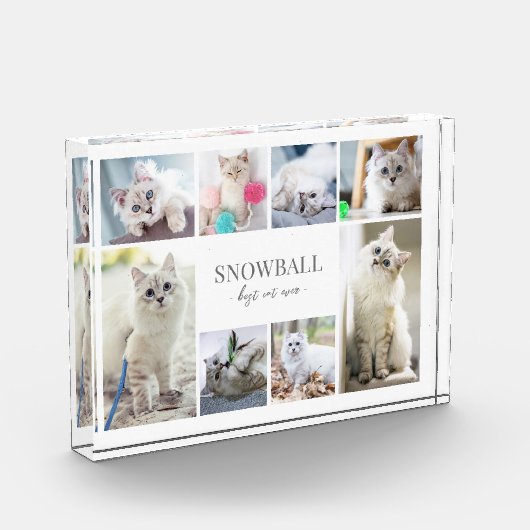 Eenvoudige Cat Pet Fotocollage Fotoblokken (Links)