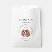 Eenvoudige Cavalier hond bruiloft dank u gunst tas Bedankzakje (Voorkant)