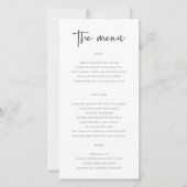 Eenvoudige 'Celebrate With Us' Calligraphy Menu Ca (Voorkant)