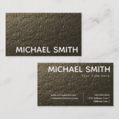 Eenvoudige chalk Gold Concrete textuur Visitekaartje (Voorkant / Achterkant)