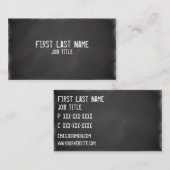 Eenvoudige chalkboardaangepaste visitekaartjes (Voorkant / Achterkant)