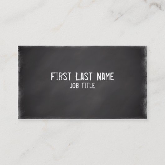Eenvoudige chalkboardaangepaste visitekaartjes (Voorkant)