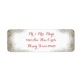 Eenvoudige champagne rand etiket