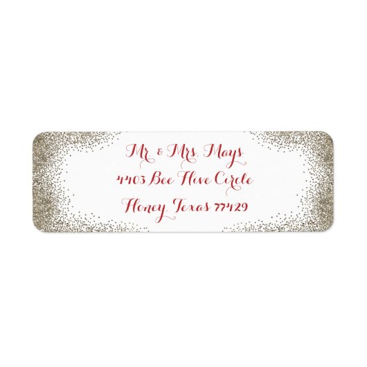 Eenvoudige champagne rand etiket (Voorkant)