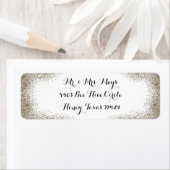 Eenvoudige champagne rand etiket (Insitu)