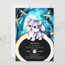 Eenvoudige Charm Wolf Verjaardag