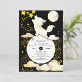 Eenvoudige Charm Wolf Verjaardag Kaart (Staand voorkant)