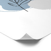 Eenvoudige Chic Abstracte Minimalistische Boho Nat Poster (Hoek)