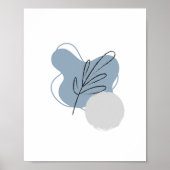 Eenvoudige Chic Abstracte Minimalistische Boho Nat Poster (Voorkant)