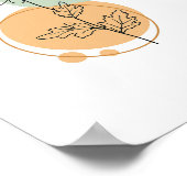 Eenvoudige Chic Abstracte minimalistische Boho Sty Poster (Hoek)