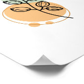 Eenvoudige Chic Abstracte minimalistische Boho Sty Poster (Hoek)