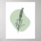 Eenvoudige Chic Abstracte minimalistische Boho Sty Poster (Voorkant)